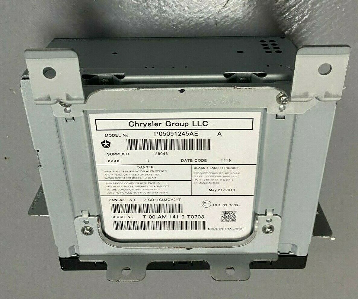 2014- 2021 Dodge Jeep Genuine MOPAR Compact CD Player (5091245AE)