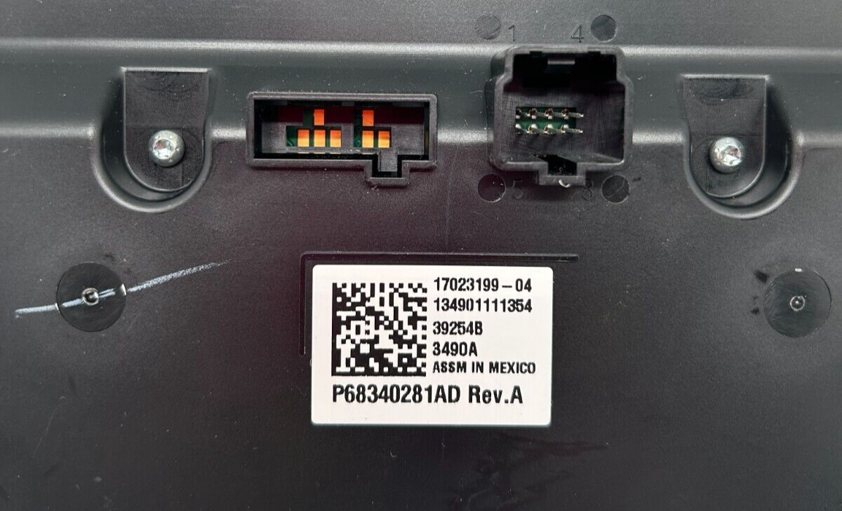 ✅ 2019- 2022 RAM 1500 2500 3500 Mopar Center Stack Radio Bezel 68340281AD