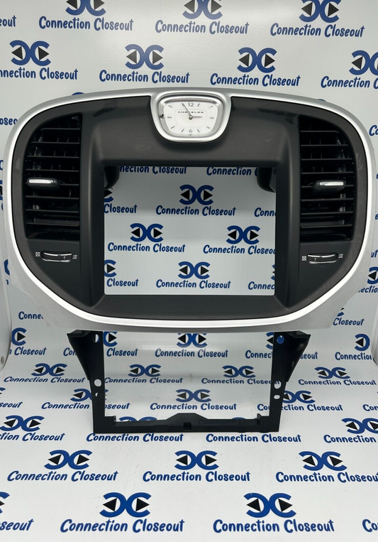 ✅ 2011- 2014 Chrysler 300 Dash 8.4" Radio Bezel W/ Vents & Clock (68148614AA)