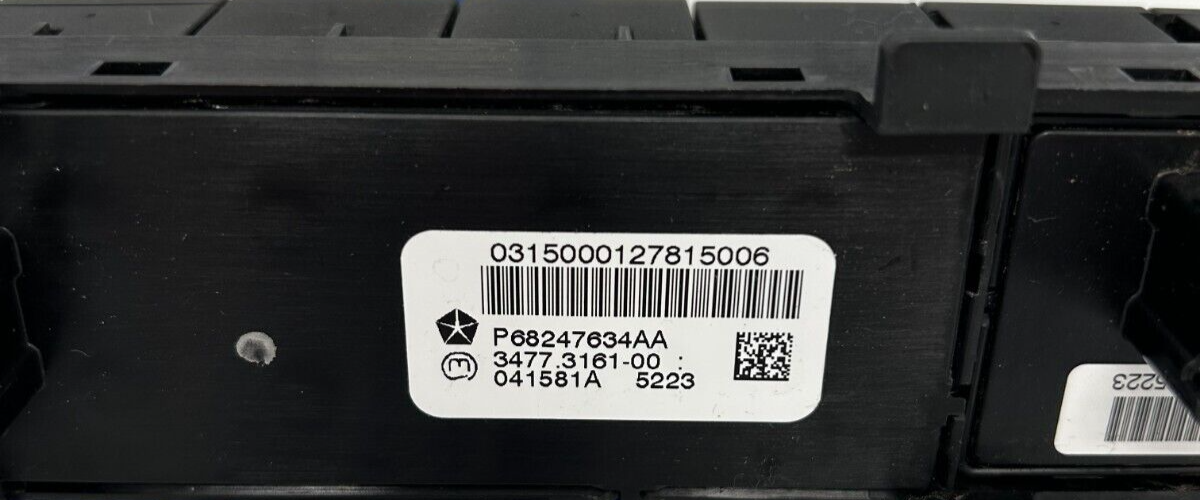 2015- 2022 RAM 1500 2500 3500 Mopar Instrument Panel Switch & TBC Gain 68247634A