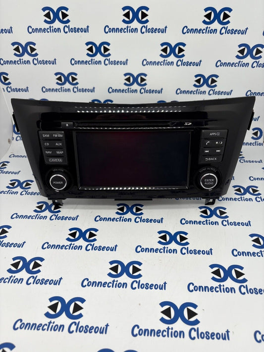 2016- 2018 Nissan Rogue  OEM/Navigation/AM FM XM Radio CD Player 259159TB2A