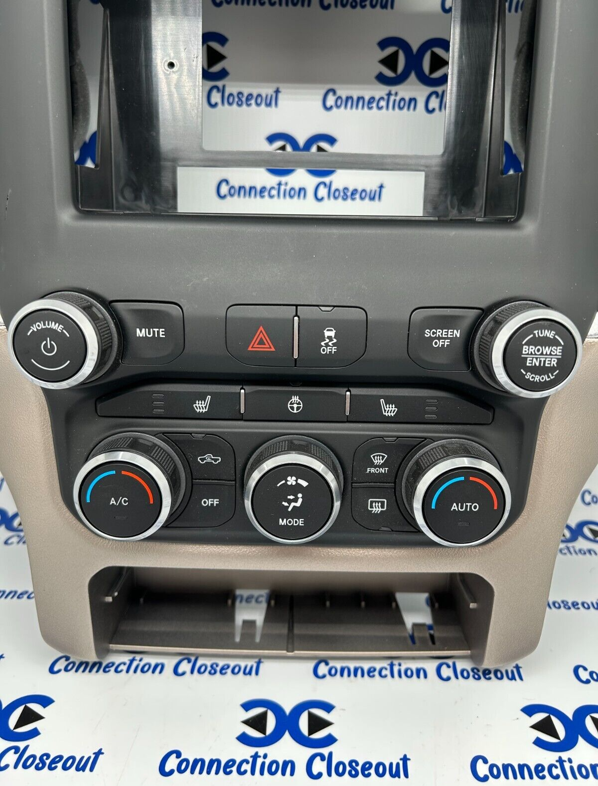 ✅ 2019- 2021 RAM 1500 2500 3500 Mopar Instrument Panel Radio Bezel (6BJ972N1AF)