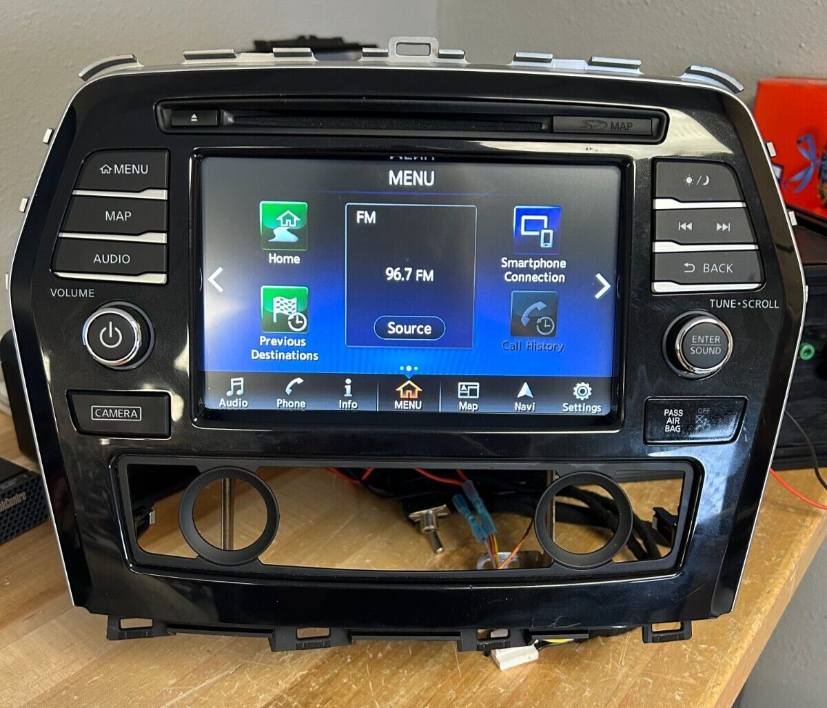 2018 Nissan Maxima GPS Navigation Display Screen Radio (25915-9DE0A)