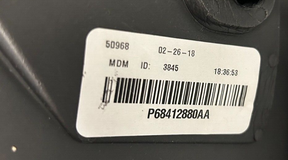 2015- 2018 RAM 2500 3500 Genuine Mopar Outside Rear-View Mirror Right 68412880AC