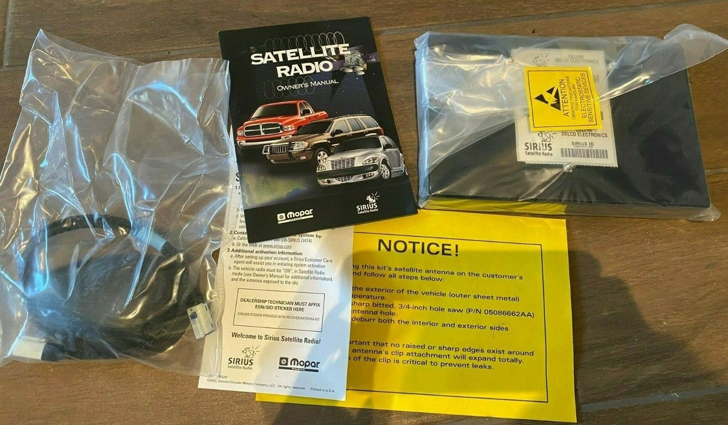 2005- 2007 OEM Mopar Satellite Receiver Kit (82206488AA)