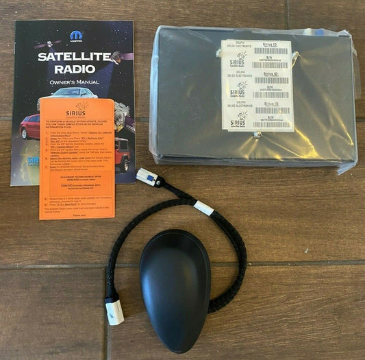 2005- 2007 Dodge Chrysler Jeep Sirius Radio Receiver Kit OEM (82206488AA)