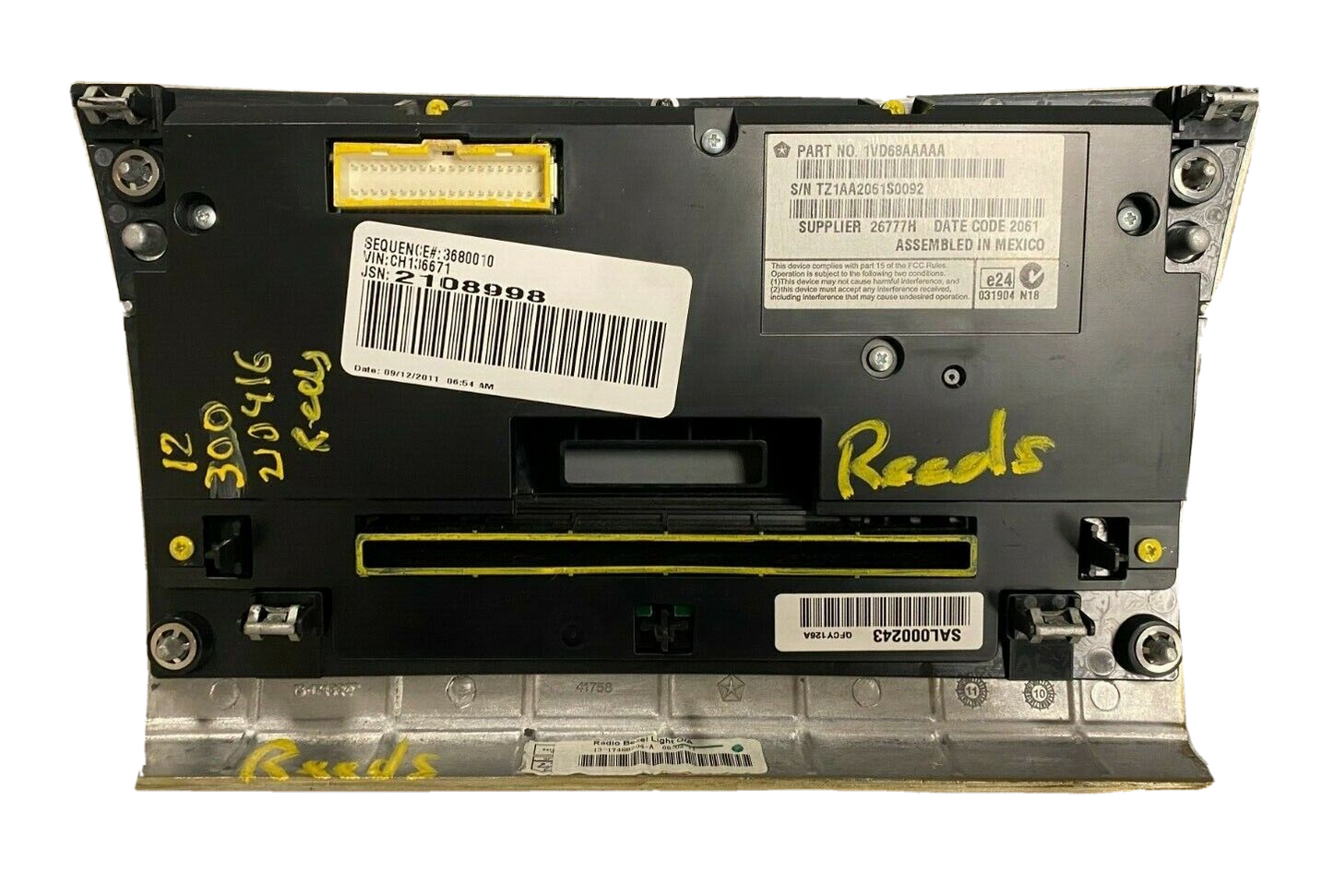 2012- 2014 Chrysler 300 Center Stack Temperature Controls Mopar (1VD68AAAAA)