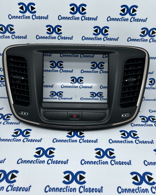 ✅ 2015 - 2017 Chrysler 200 Radio Bezel Trim W/ Vents 8.4" (1YE59DX9AB)