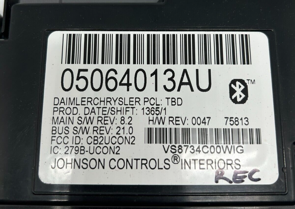 2004- 2007 Dodge Jeep Chrysler Telematics Module (5064013AU)