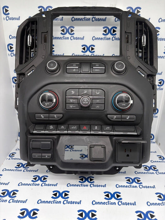 2019- 2022 Chevy Silverado Sierra Radio Dash Surround Bezel & Climate Control
