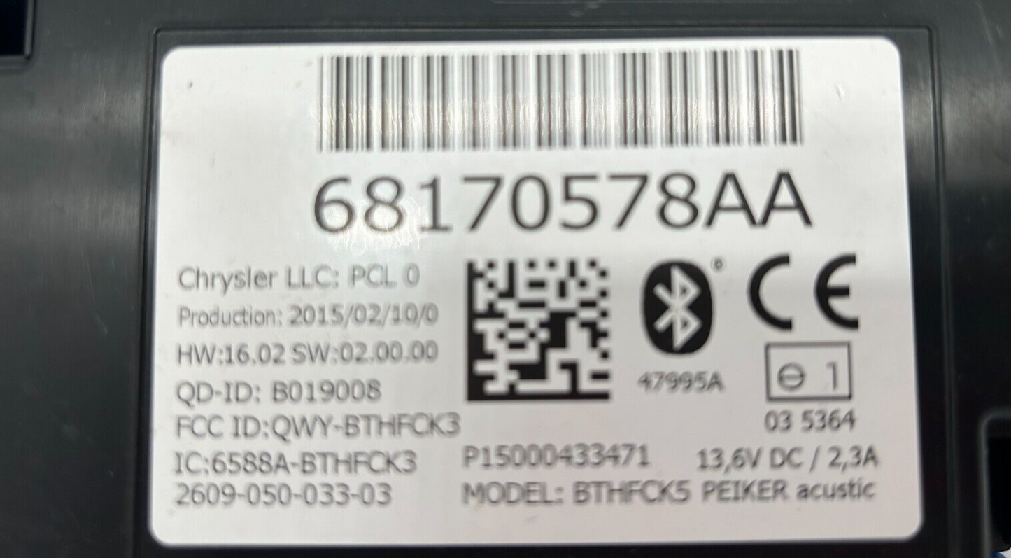 ✅ 68170578AA Telematics Interface Module Mopar 2014- 2017 RAM Jeep Dodge