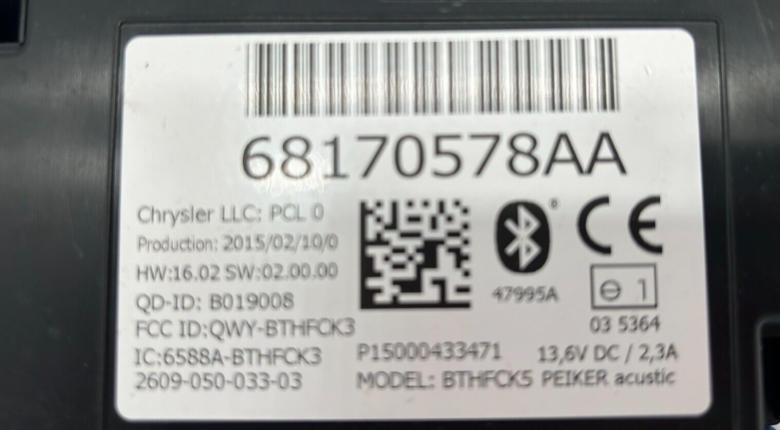 ✅ 68170578AA Telematics Interface Module Mopar 2014- 2017 RAM Jeep Dodge