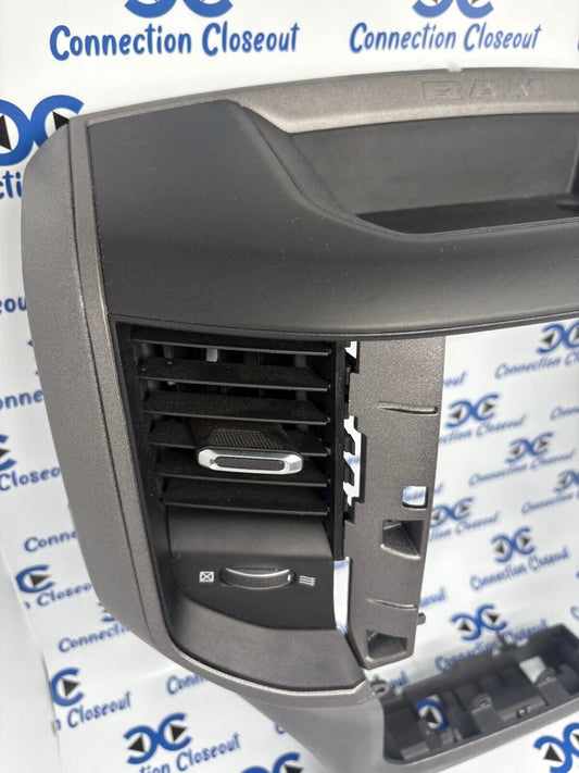 2019- 2024 RAM 1500 2500 3500 Instrument Panel Radio Bezel OEM 5YU412X7AD