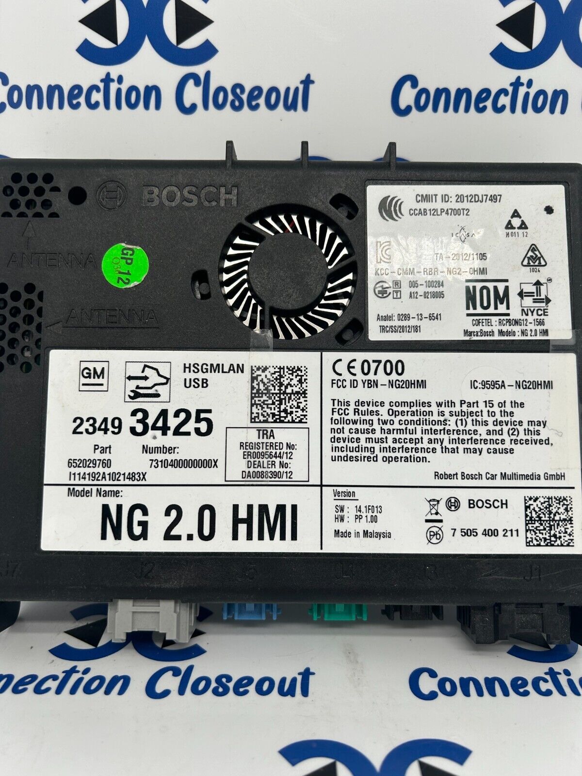 2015 2016 Chevrolet GMC Sierra Buick Envision HMI 2.0 MODULE (23493425)