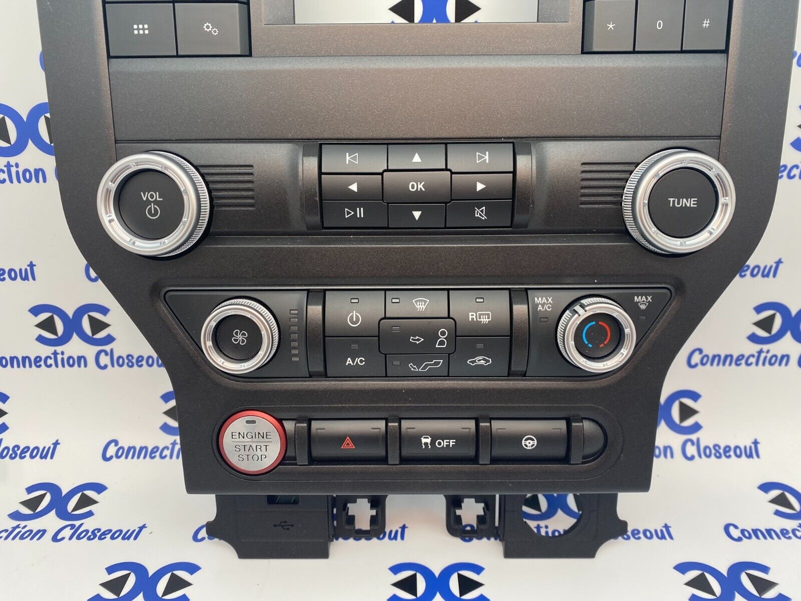 ✅2018 2020 Ford Mustang Radio Heat AC Control Panel Radio Bezel (LR3T-18E243-AB)