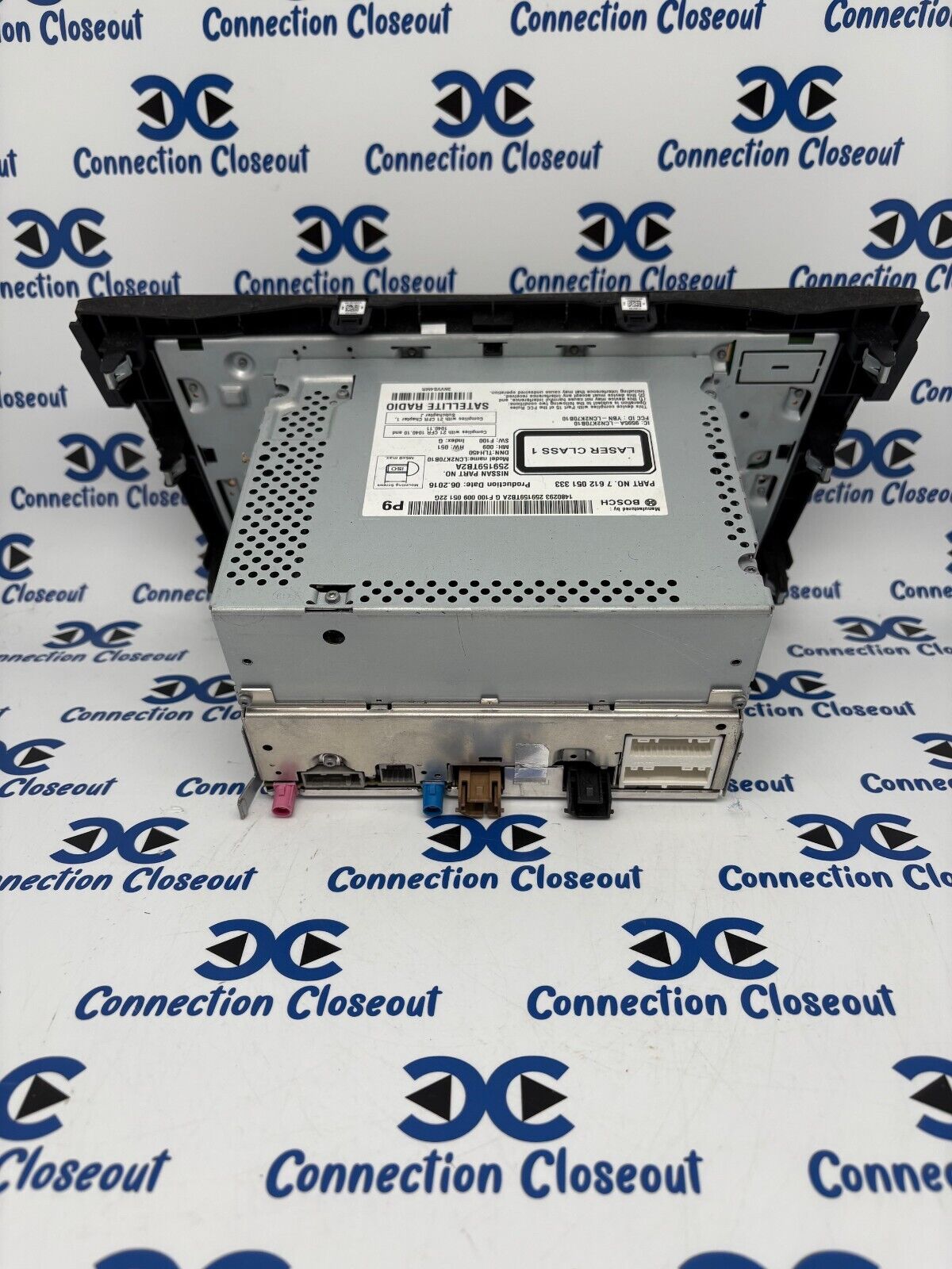 2016- 2018 Nissan Rogue  OEM/Navigation/AM FM XM Radio CD Player 259159TB2A