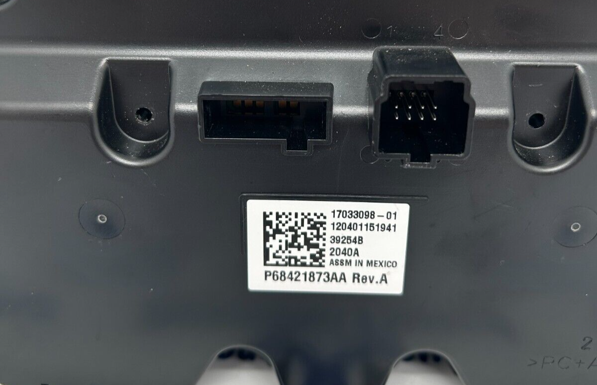 2020- 2024 Dodge Ram 1500 2500 3500 A/C And Heater Control OEM (68421873AA)