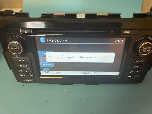 Nissan Altima OEM Radio Navigation CD Player XM SD TESTED (25915-9HP0B)