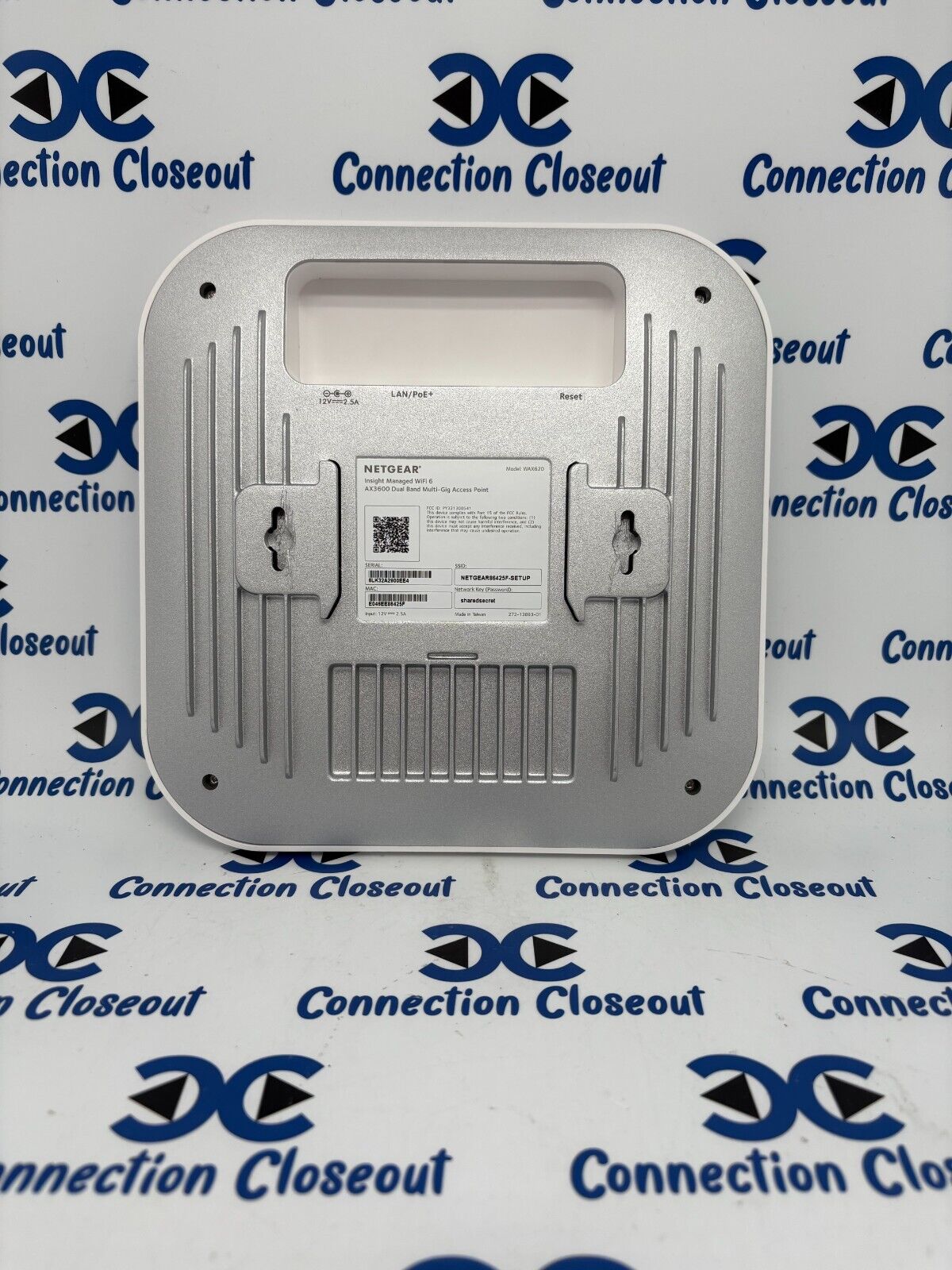 NETGEAR Wireless Access Point (WAX620) - Wi-Fi 6 Dual-Band AX3600 Speed   Up to