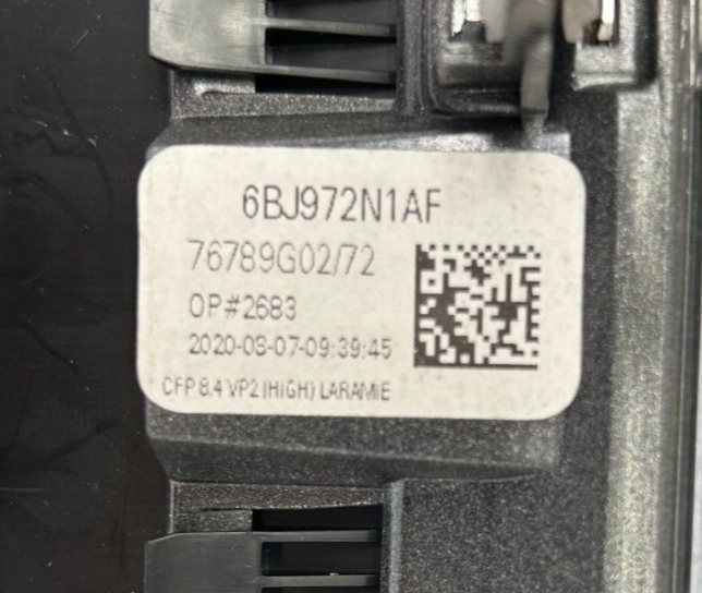 ✅ 2019- 2021 RAM 1500 2500 3500 Mopar Instrument Panel Radio Bezel (6BJ972N1AF)