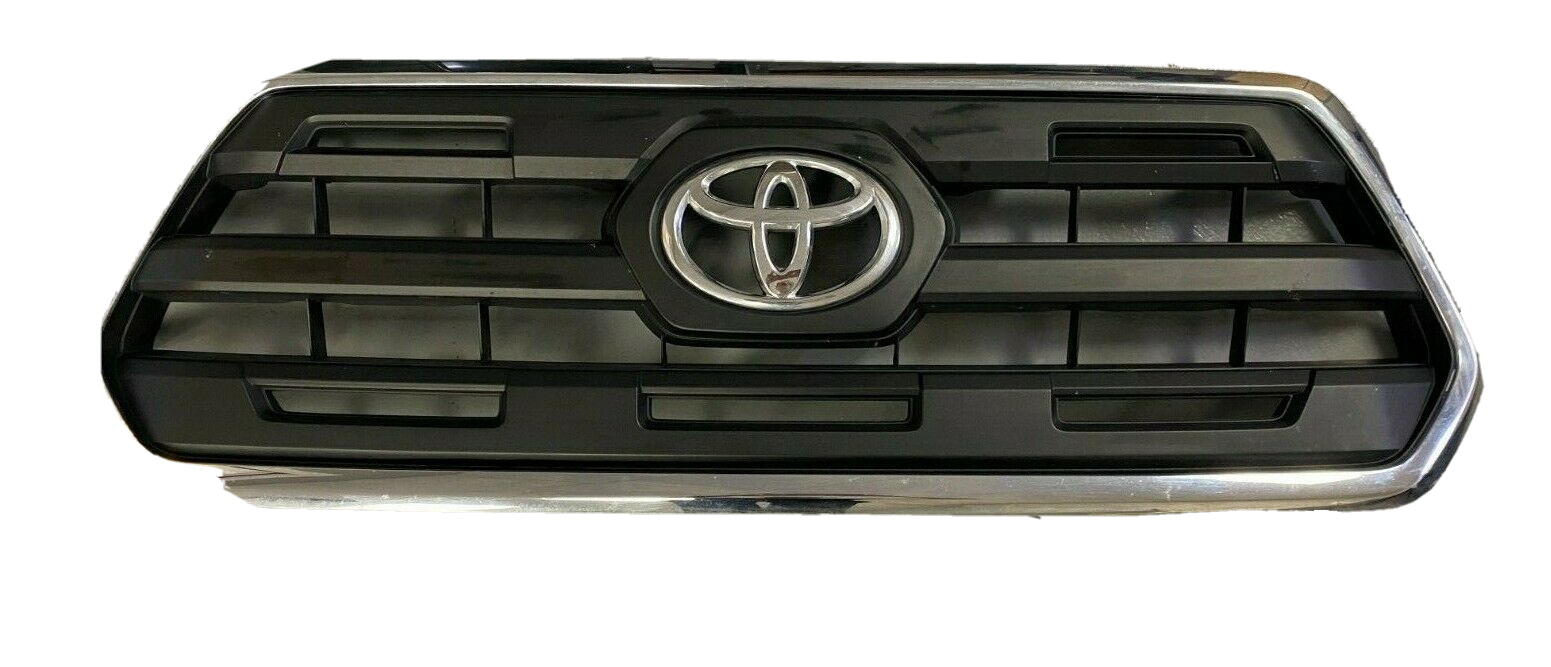 2016- 2019 Toyota Tacoma Front Bumper Chrome & Black Grille W/ Emblem OEM