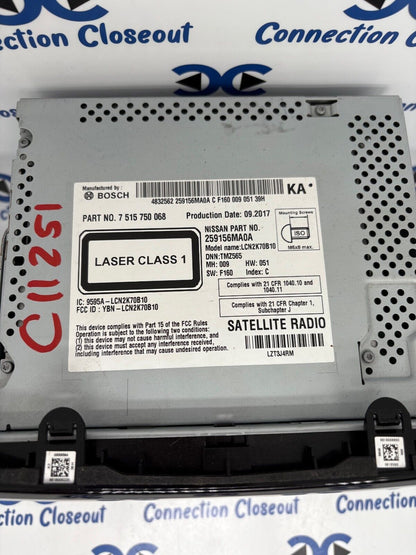 2017 2018 Genuine Nissan Rogue NAV Radio 259156MA0A OEM