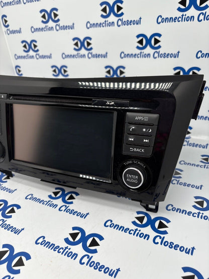 2016- 2018 Nissan Rogue  OEM/Navigation/AM FM XM Radio CD Player 259159TB2A 