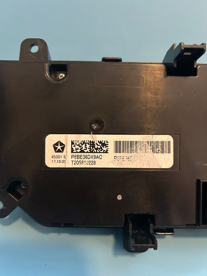2018+ Jeep Wrangler OEM Temperature Control Panel (6BE36DX9AC)