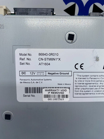 2018 2019 Toyota RAV4 Sienna OEM Navigation Control Module (86840-0R010)